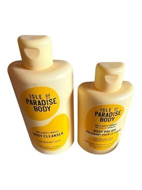 Isle of Paradise Body Wash & Polish Set Yellow